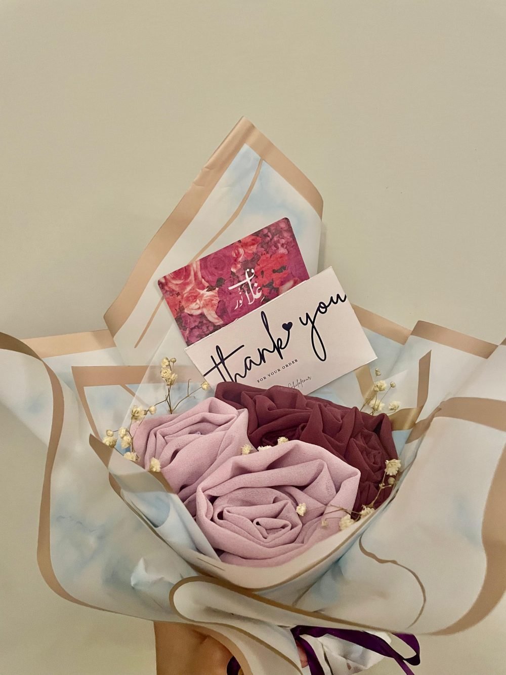 Two Piece Hijab Bouquet - Image 3