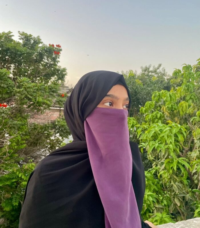 Mauve supremacy-colorful niqab