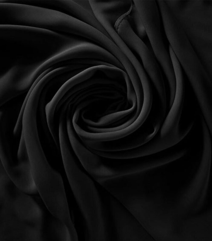 Midnight Noir-Georgette Chiffon Scarf