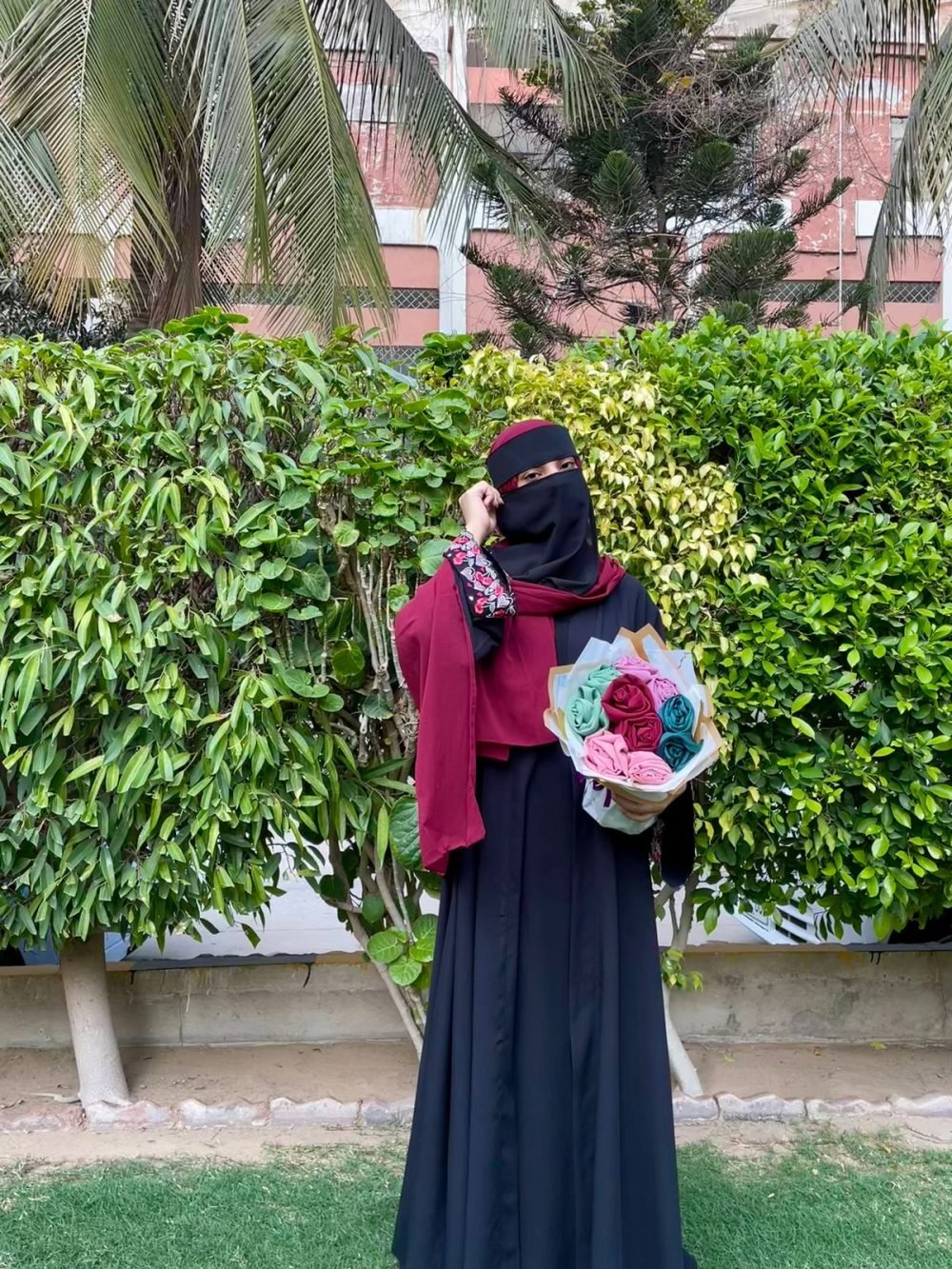 Blossomite - Black Abaya - Image 2