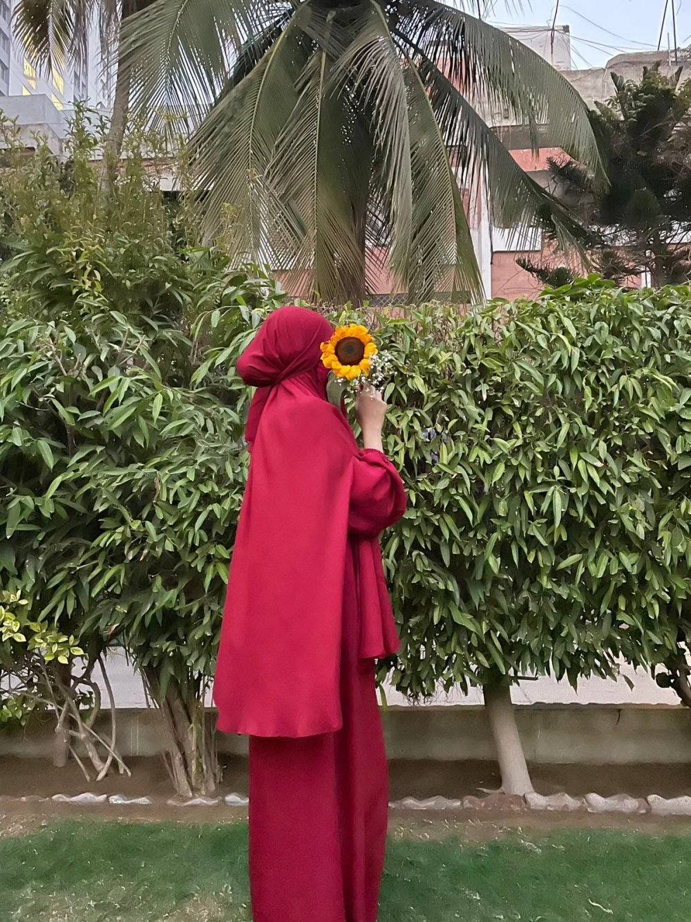 Saffron Whisper Khimar Abaya