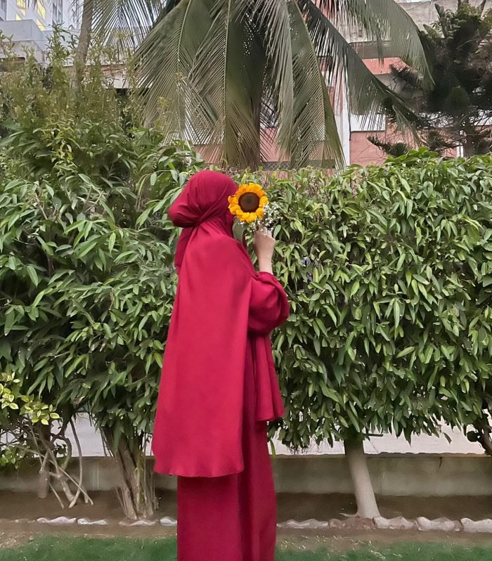 Saffron Whisper Khimar Abaya