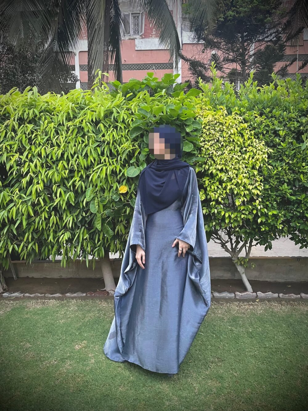 Blue Butterfly Abaya