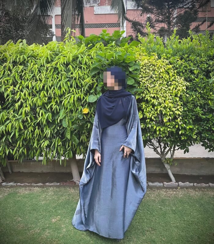 Blue Butterfly Abaya