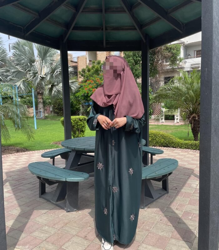 embroidered abaya